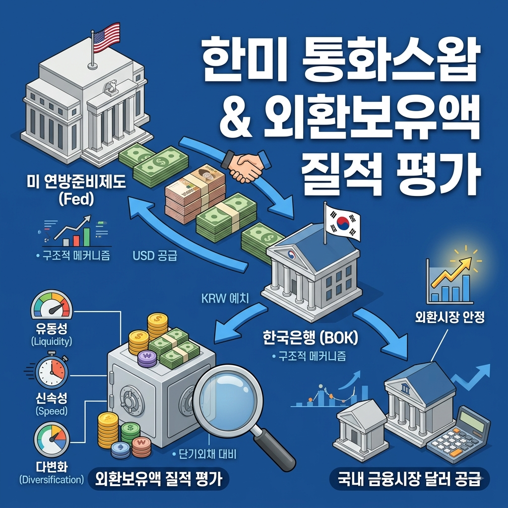한미 통화스왑 구조적 메커니즘과 외환보유액 질적 평가 분석/analysis of ROK-US currency swap mechanism and qualitative evaluation of foreign exchange reserves