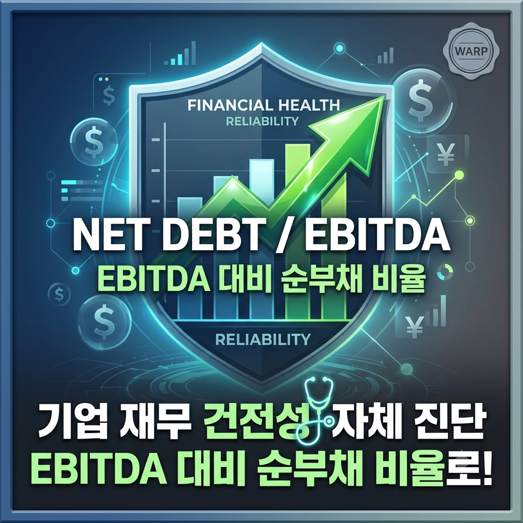 EBITDA 대비 순부채 비율을 활용한 기업 재무 건전성 자체 진단 / image for corporate financial health self-diagnosis using Net Debt to EBITDA ratio